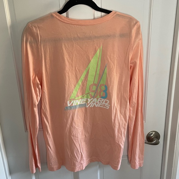 Orange Vineyard Vines long sleeve t-shirt - Picture 2 of 4